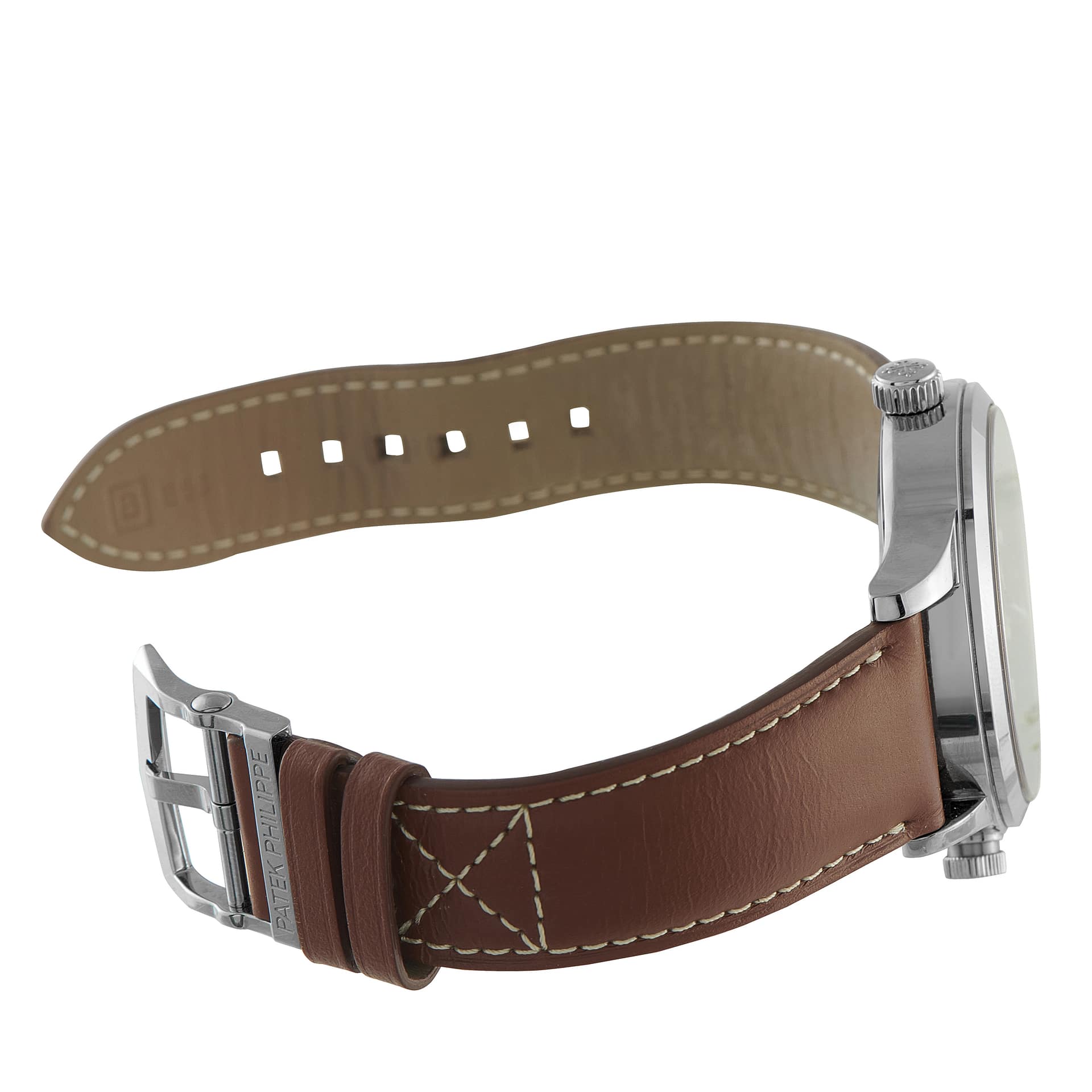 Patek Philippe Calatrava Travel Time White Gold Watch 5524G-001