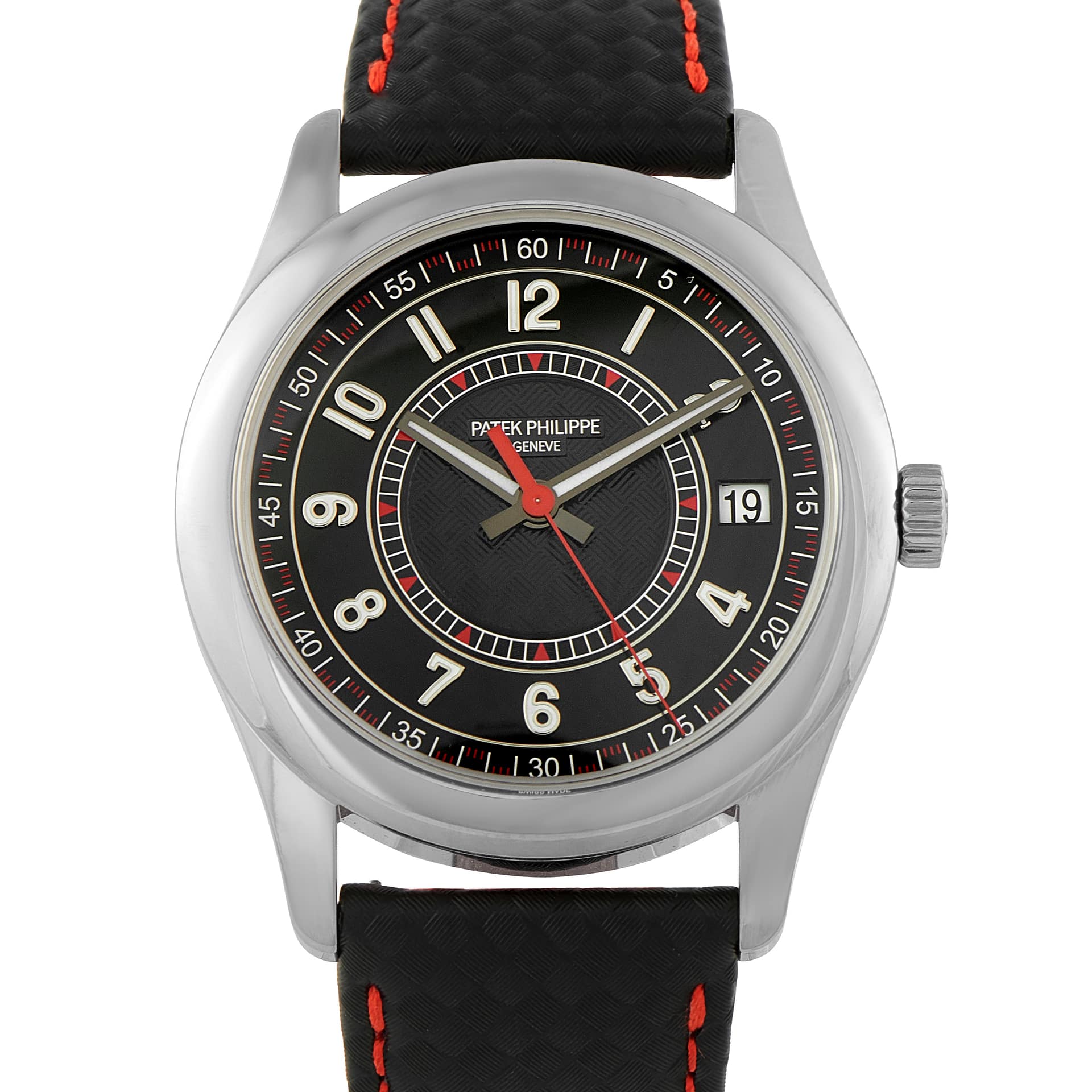 Patek Philippe Calatrava Carbon Motif White Gold Watch 6007G-010