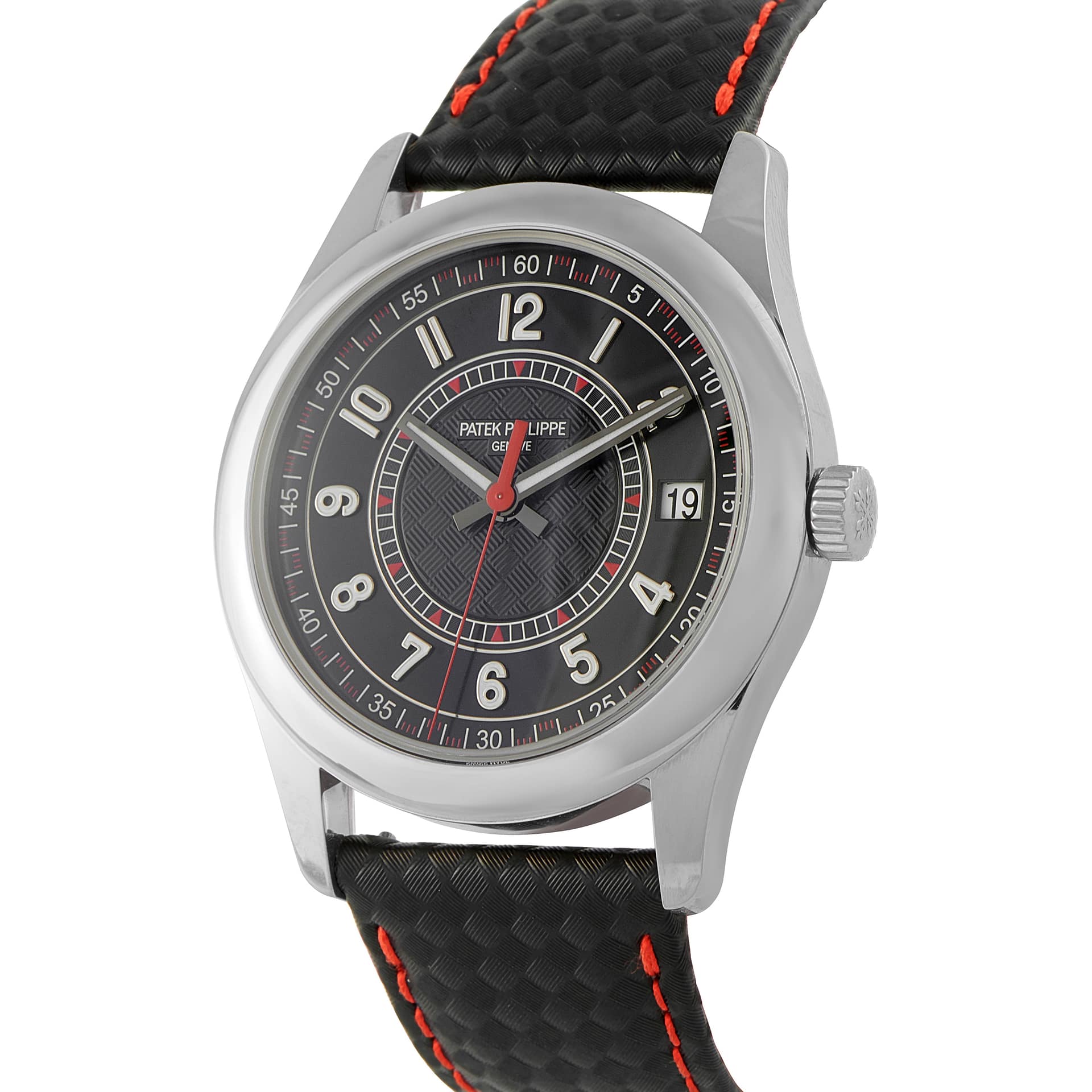 Patek Philippe Calatrava Carbon Motif White Gold Watch 6007G-010