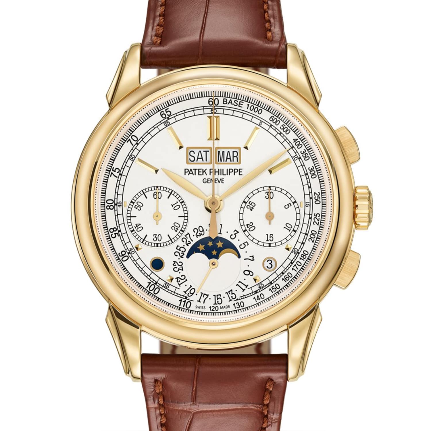 Patek Philippe Grand Complications Perpetual Calendar Chronograph Yellow Gold Watch 5270J-001