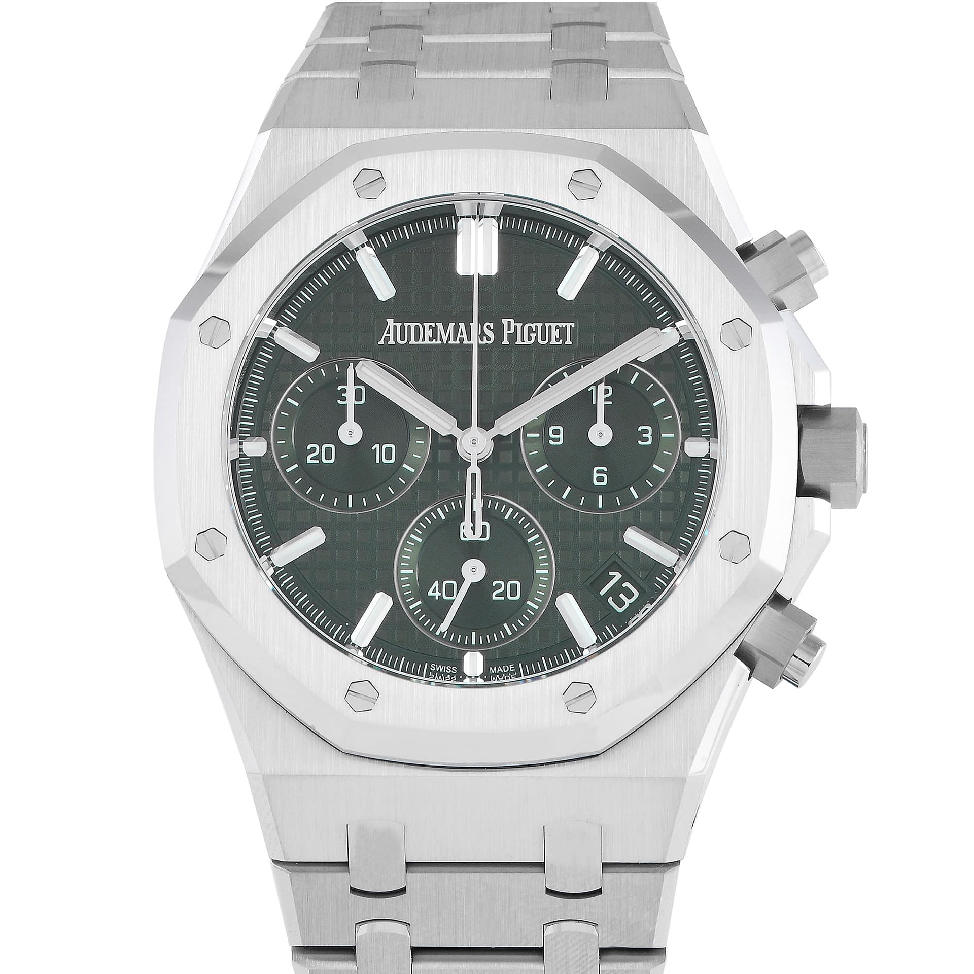 Audemars Piguet Royal Oak Chronograph Green Dial Watch 26240ST.OO.1320ST.08