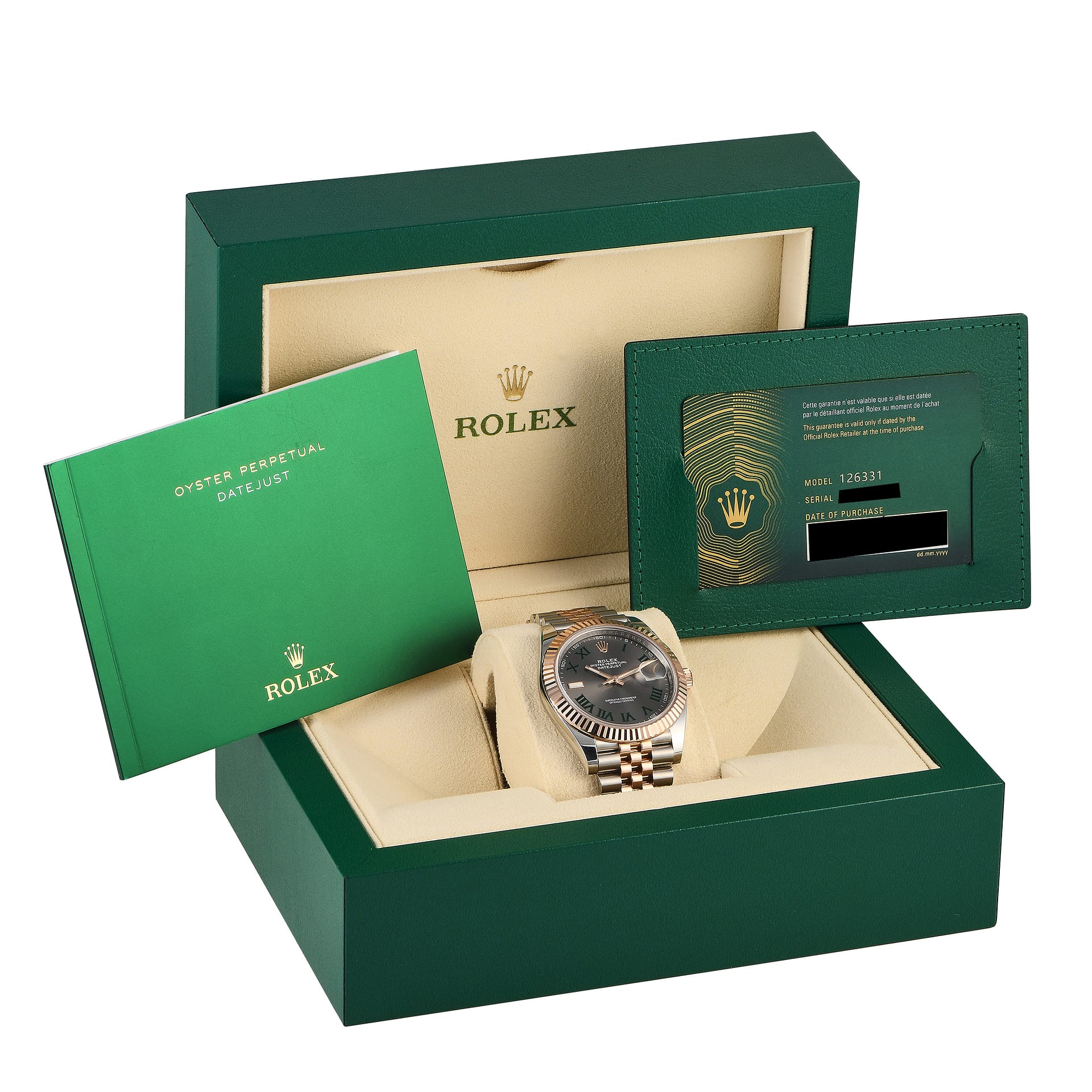 Rolex Datejust 41 Wimbledon Watch 126331-0022