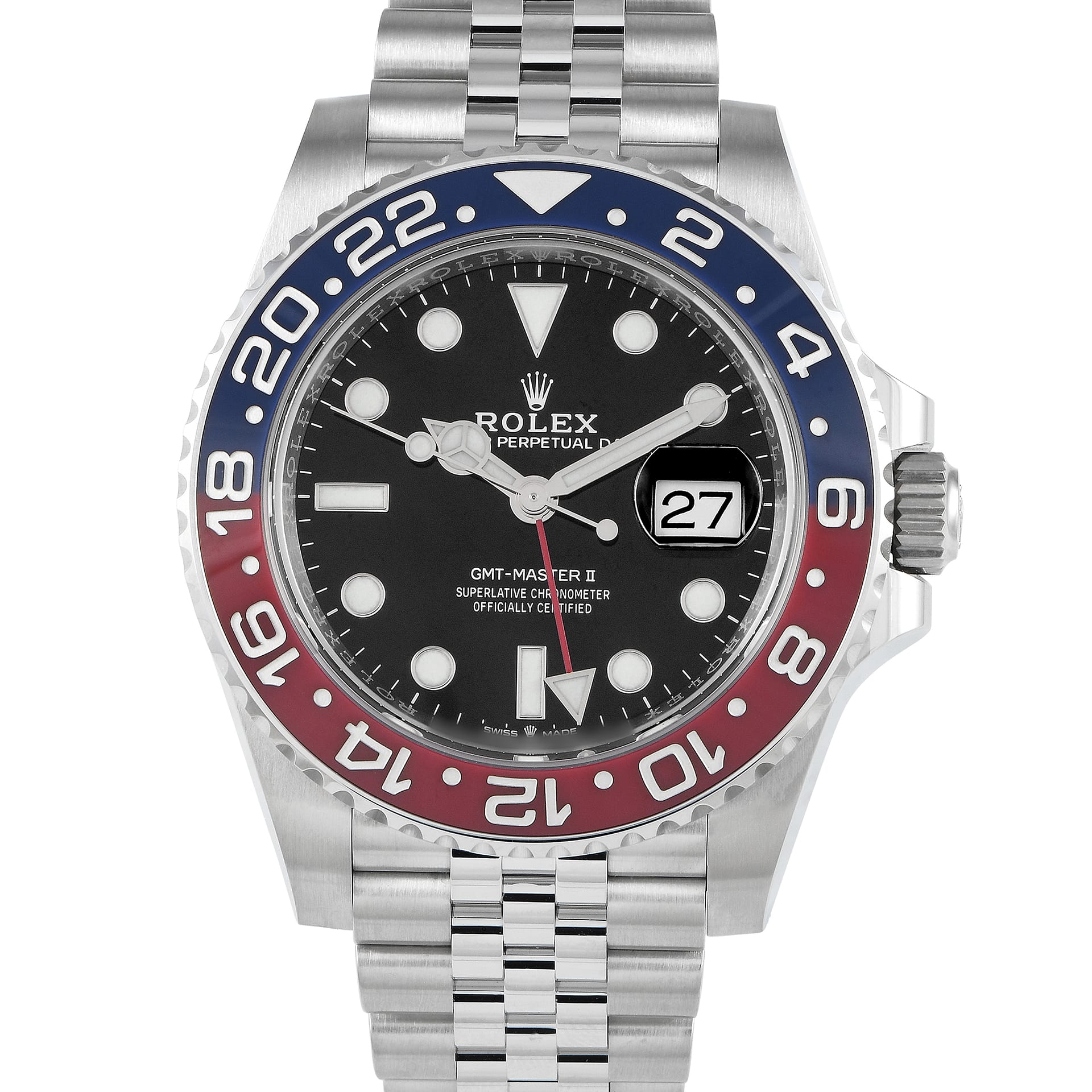 Rolex GMT-Master II "Pepsi" Watch 126710BLRO Jubilee