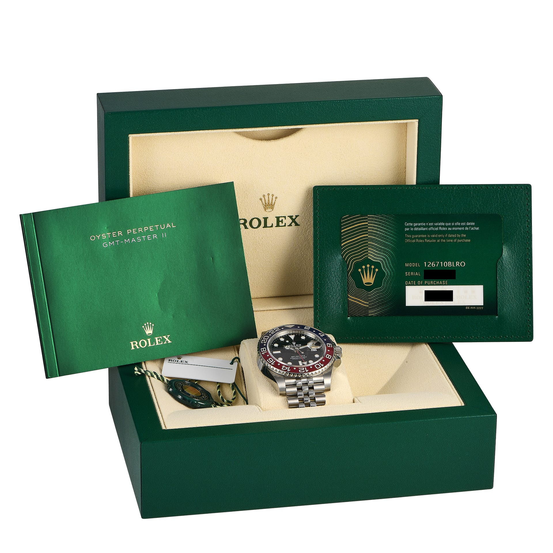 Rolex GMT-Master II "Pepsi" Watch 126710BLRO Jubilee