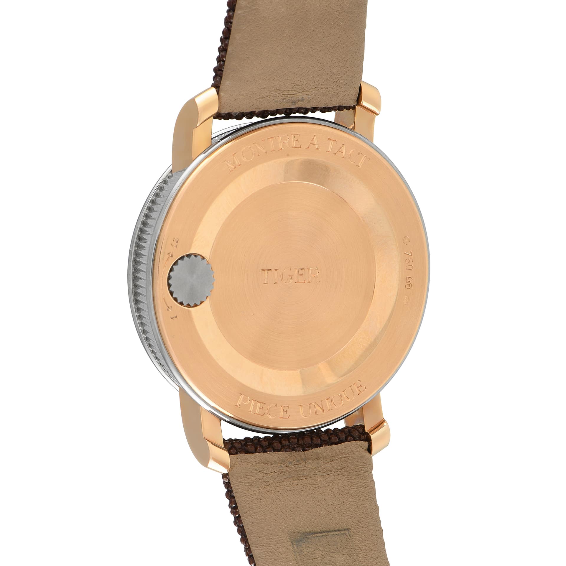 Andersen Geneve Montre à Tact Tiger Piece Unique Watch