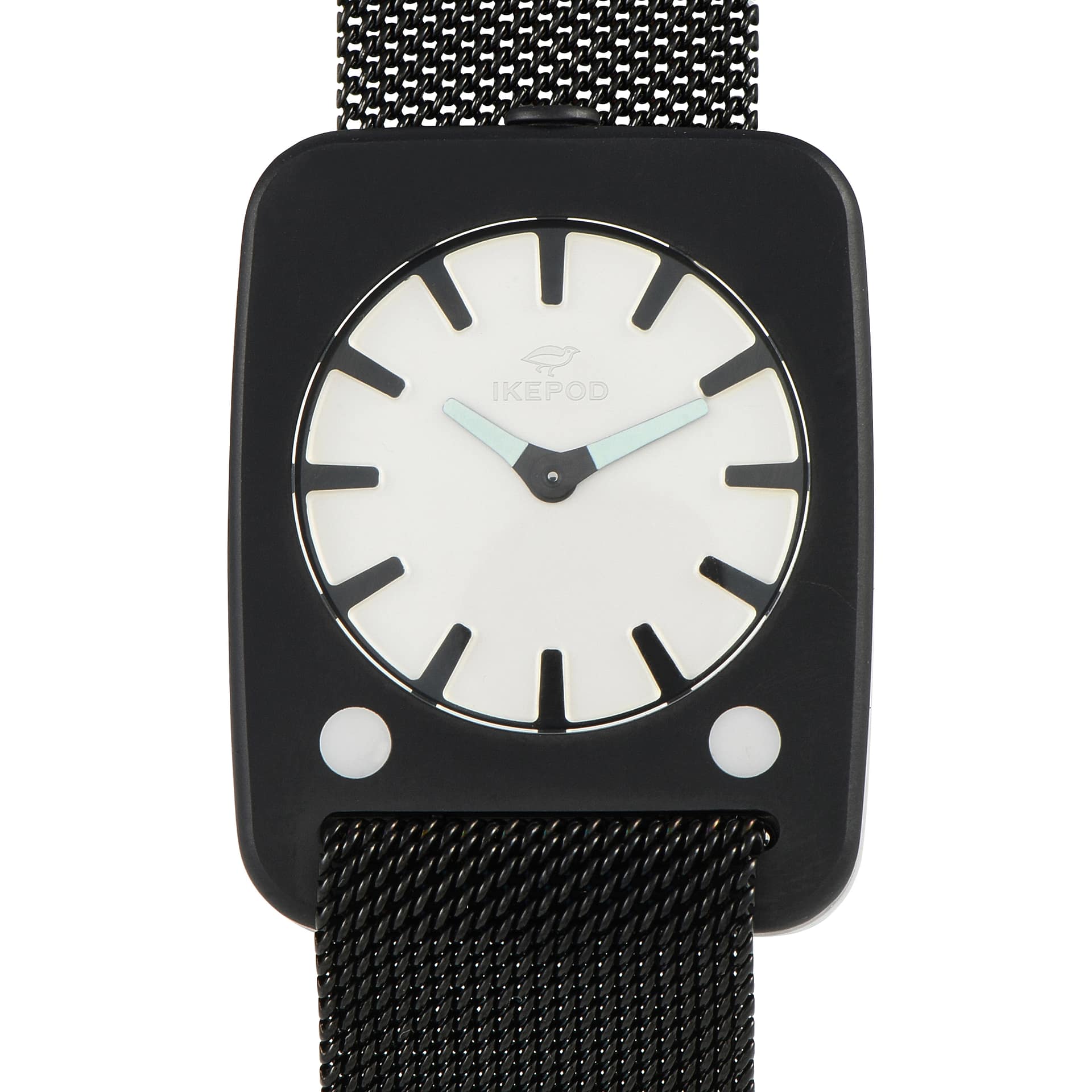 Ikepod Solaris Black and White Ceramic Watch SCB12