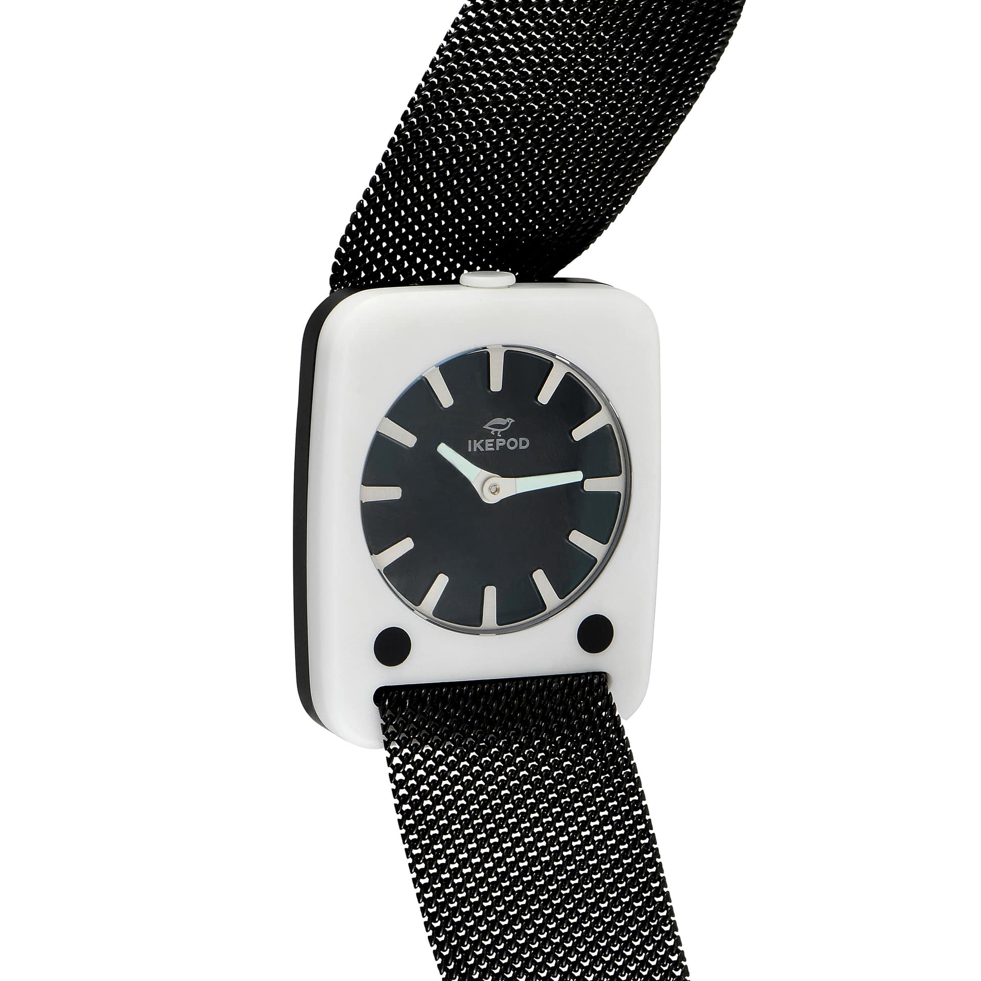 Ikepod Solaris Black and White Ceramic Watch SCB12