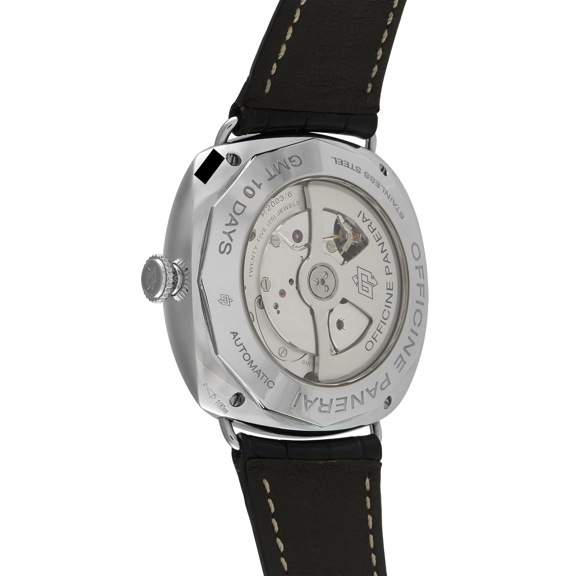 Officine Panerai Radiomir 10 Days GMT Steel Watch pam323