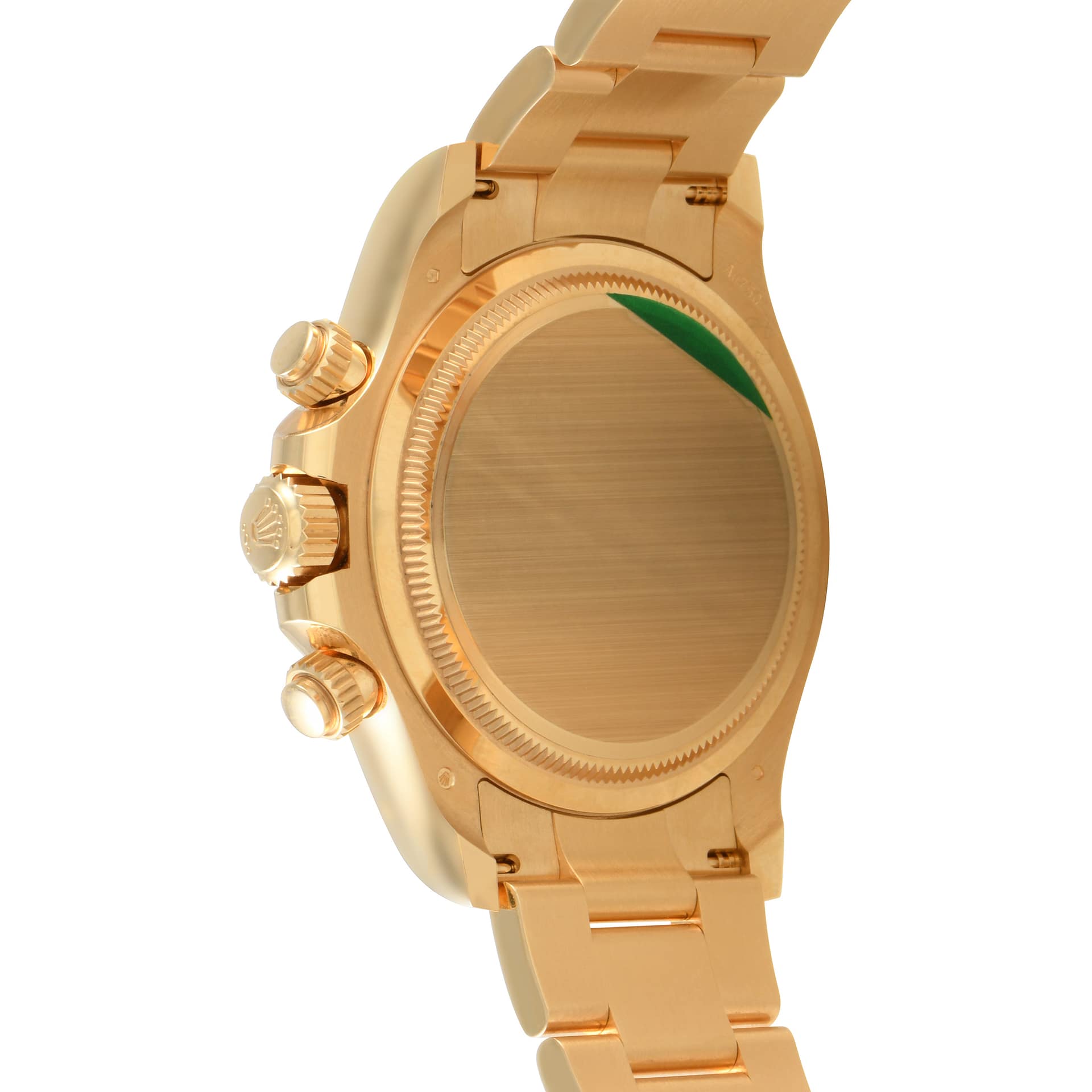 Rolex Daytona Champagne and Black Dial Yellow Gold Oyster Watch 126508