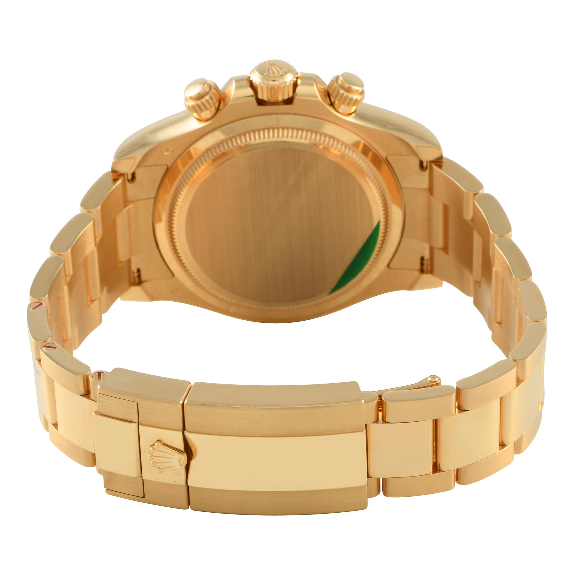 Rolex Daytona Champagne and Black Dial Yellow Gold Oyster Watch 126508