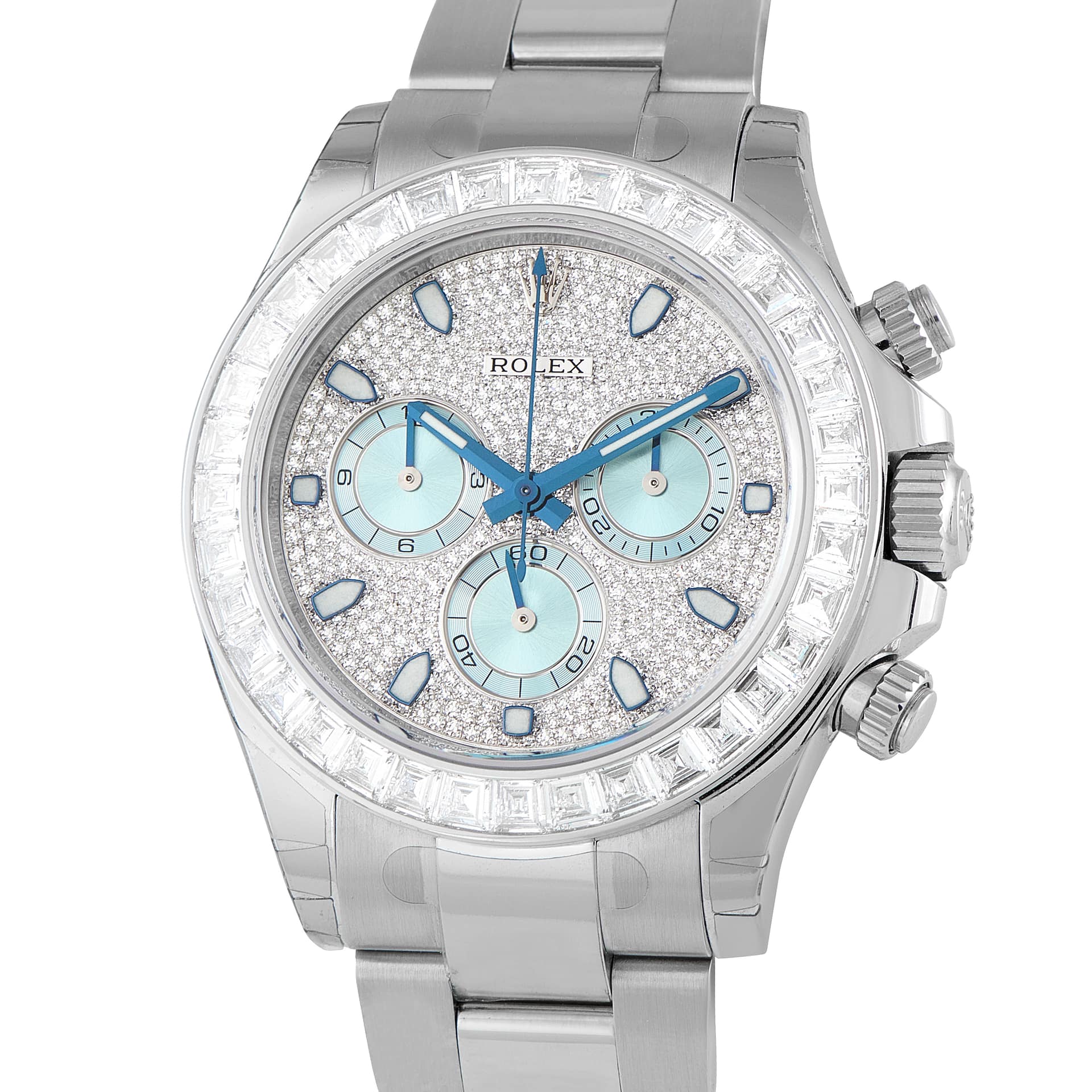 Rolex Daytona Diamond Pave Dial Platinum Watch 116576TBR