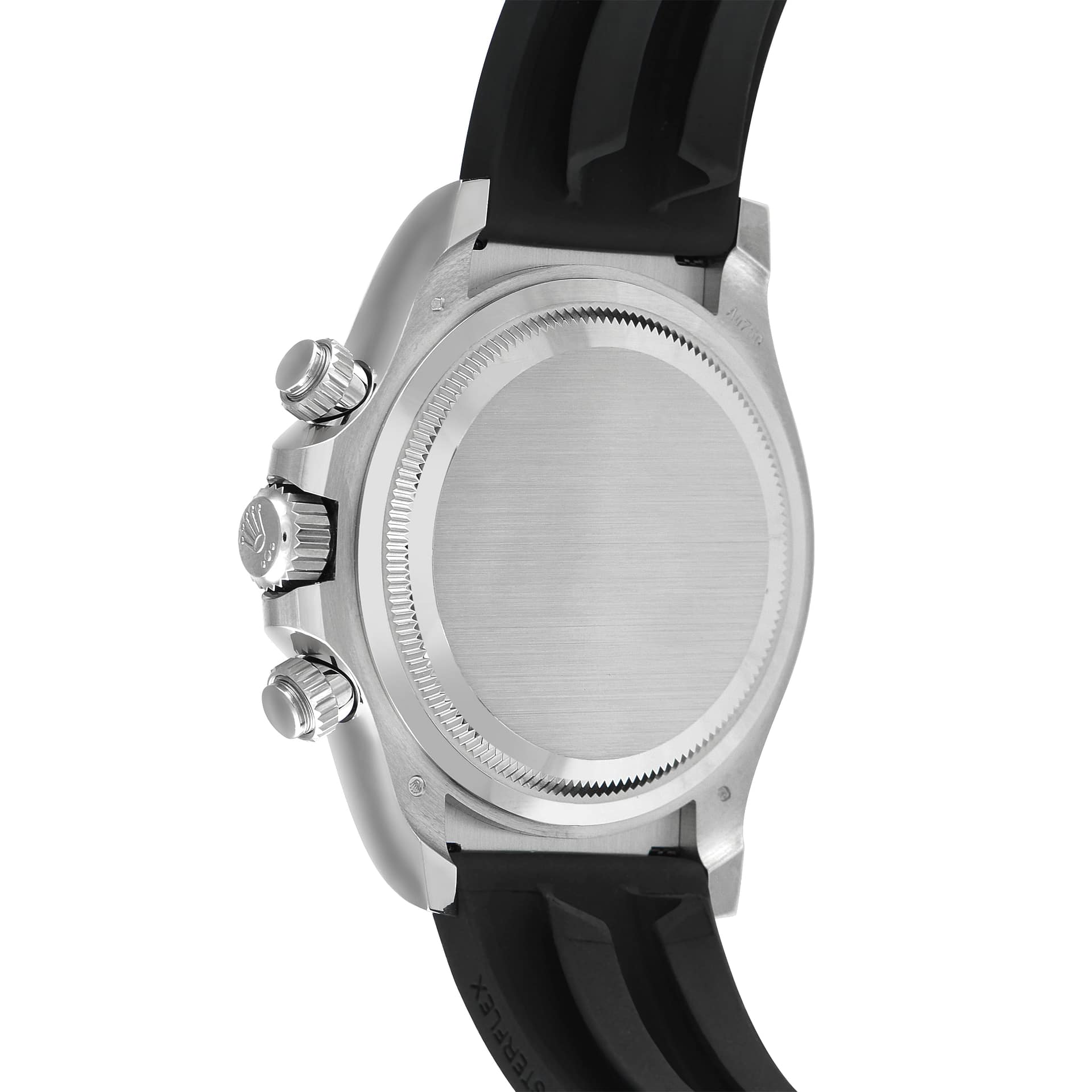 Rolex Daytona Steel and Black Dial White Gold Oysterflex Watch 126519LN