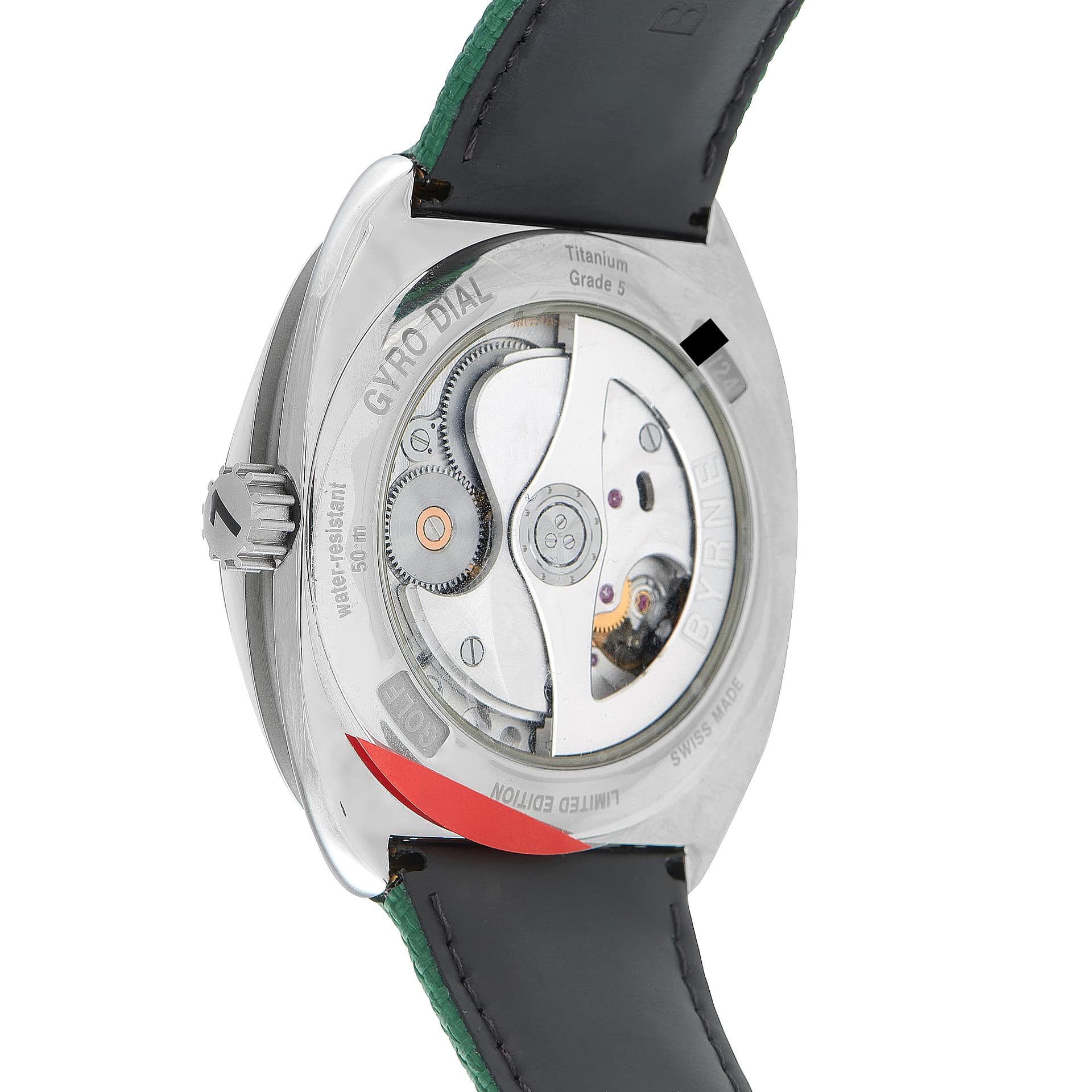 Byrne Gyro Dial Golf Edition Titanium Watch 10034-80100-225