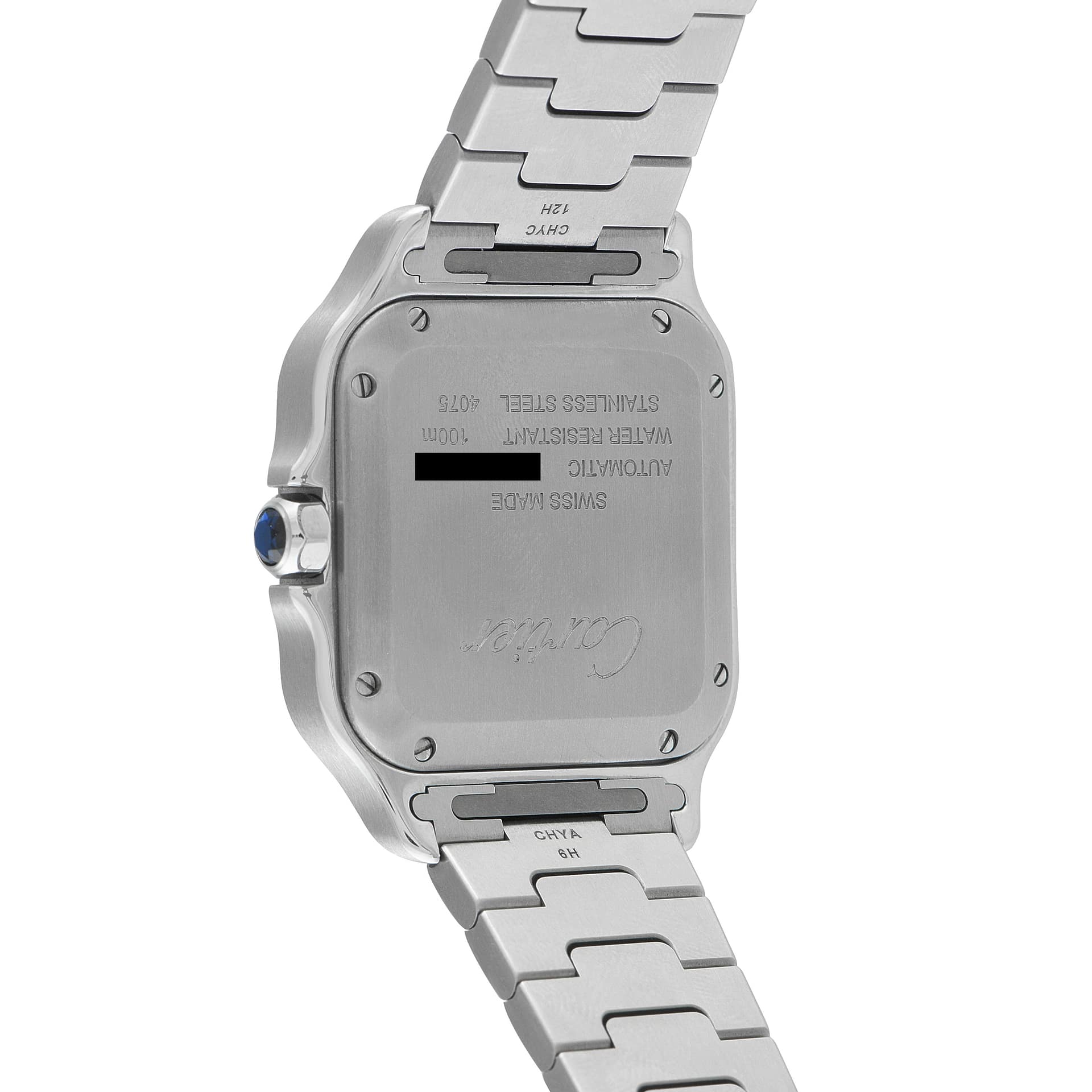 Cartier Santos de Cartier Silvered Opaline Dial Watch wssa0010