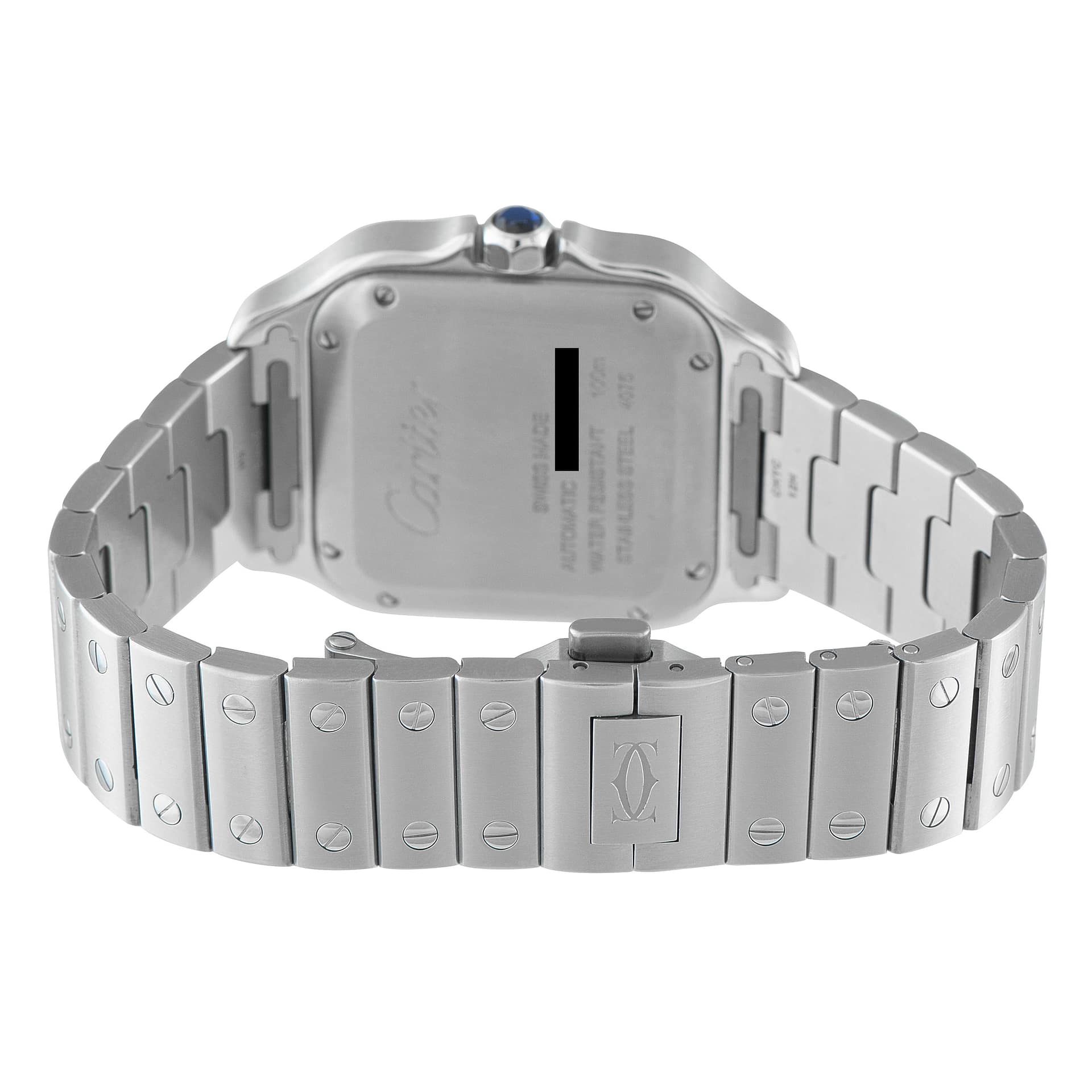 Cartier Santos de Cartier Silvered Opaline Dial Watch wssa0010