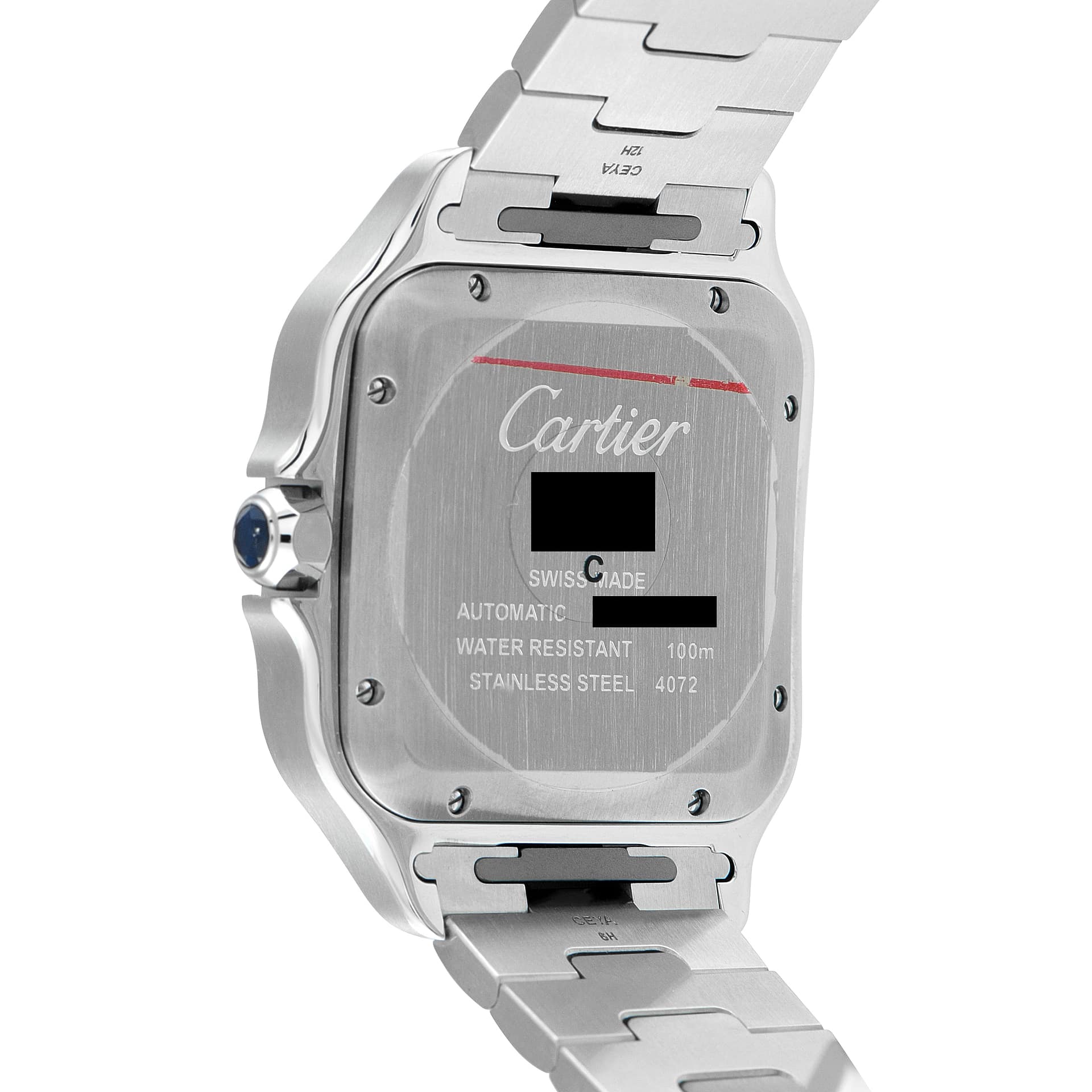 Cartier Santos de Cartier Blue Dial Large Model Watch WSSA0030