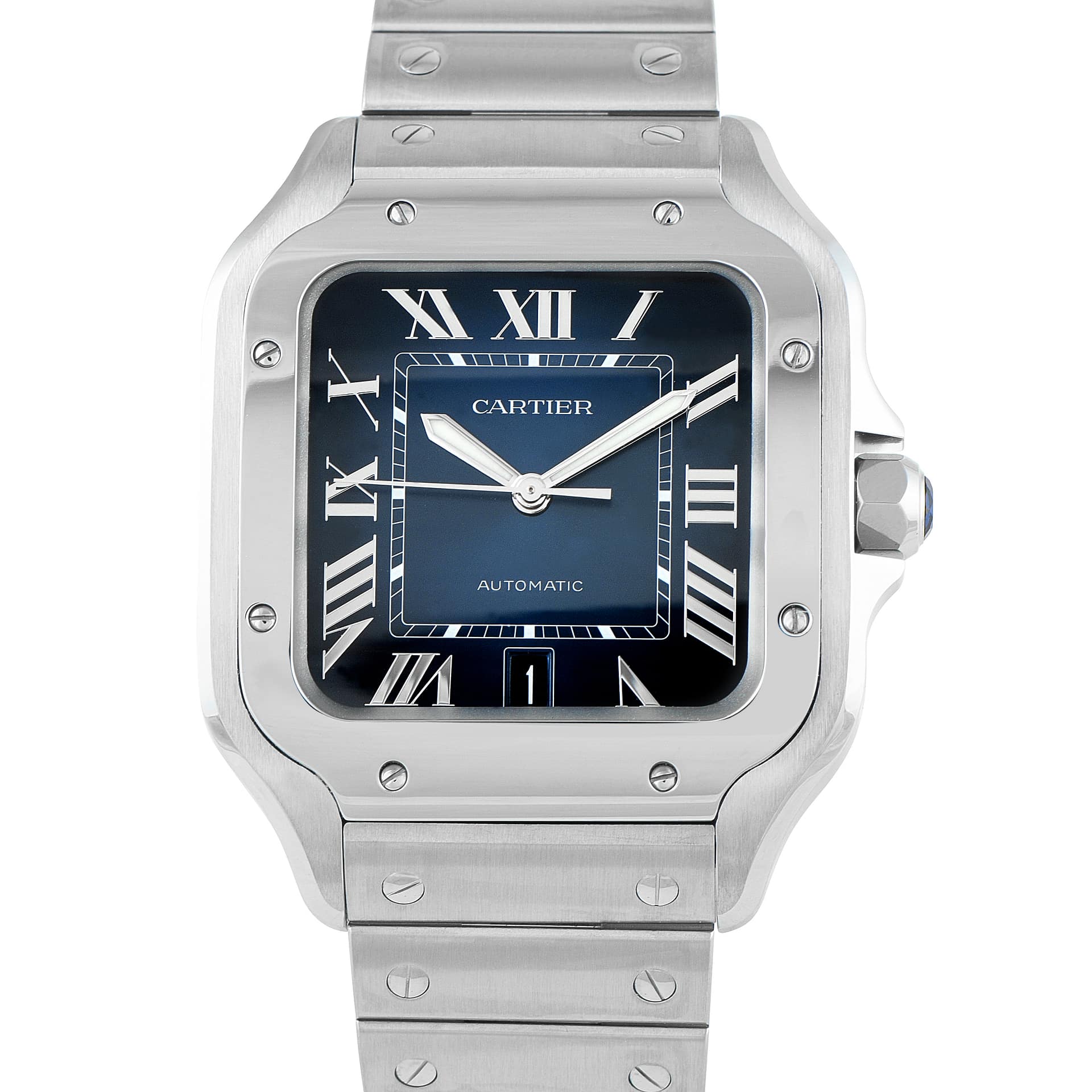 Cartier Santos Large Model Steel Watch WSSA0030