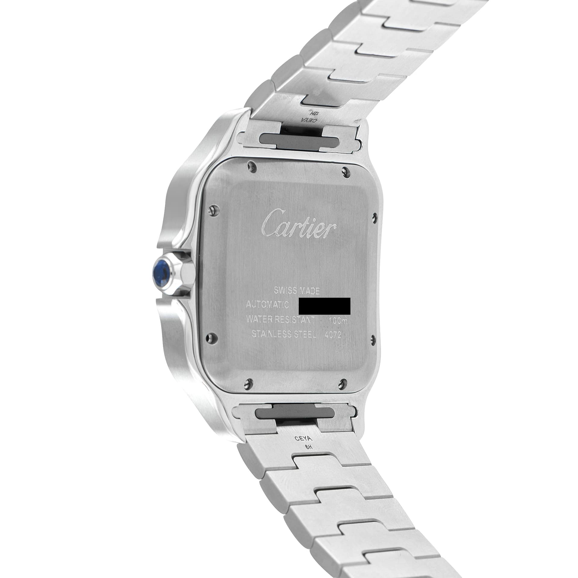 Cartier Santos Large Model Steel Watch WSSA0030