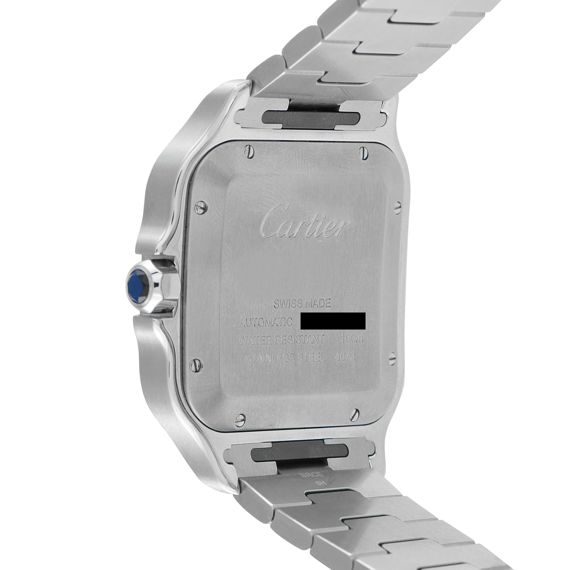 Cartier Santos Large Model PVD Steel Watch WSSA0048 wssa0048