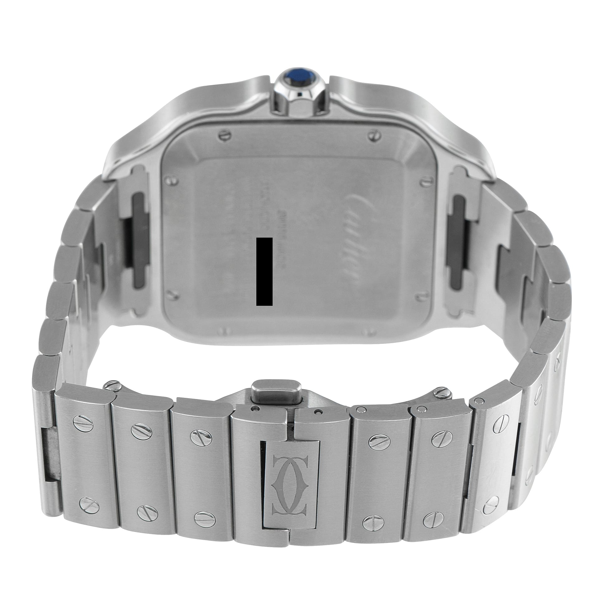 Cartier Santos Large Model PVD Steel Watch WSSA0048 wssa0048