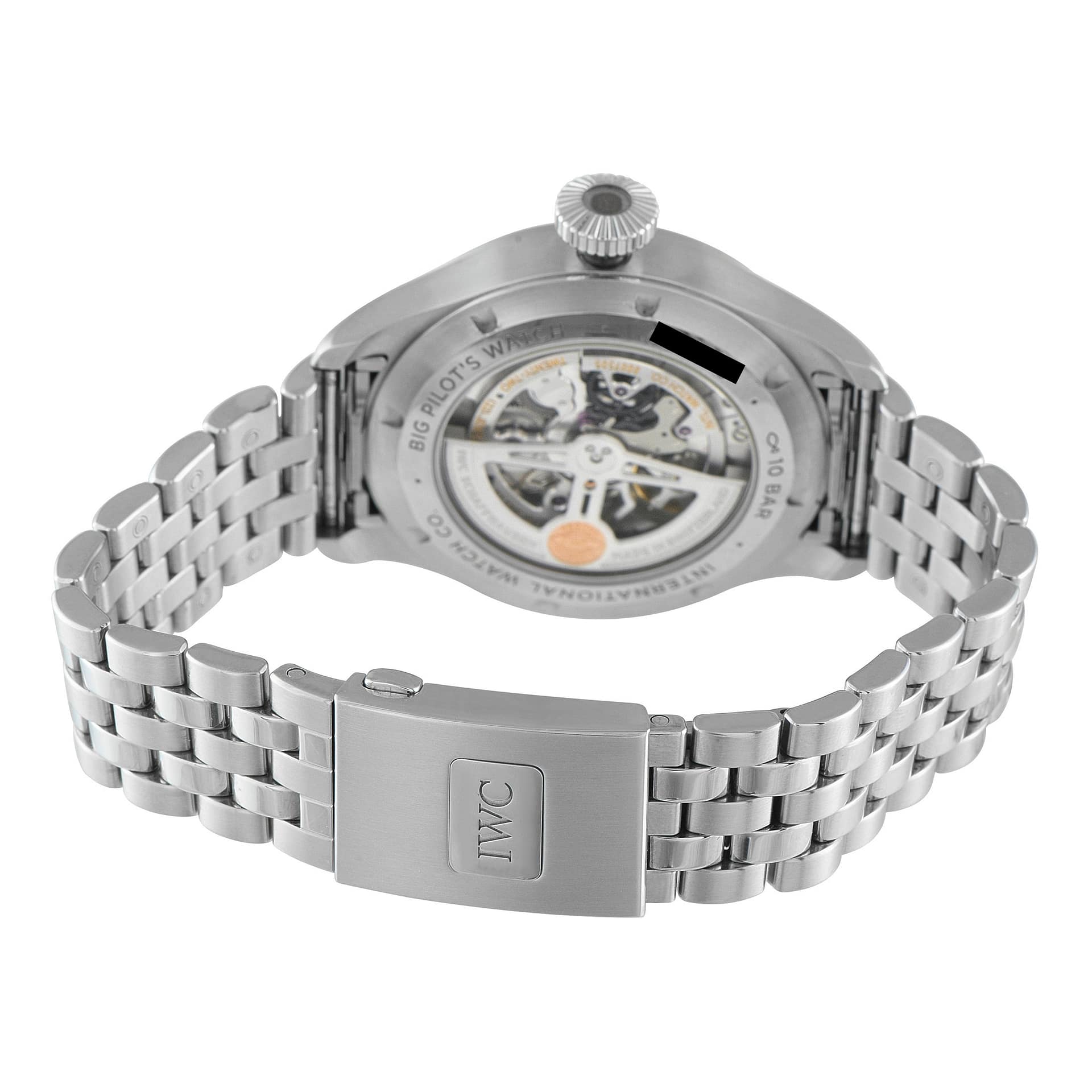 IWC Big Pilot's 43 Black Dial Steel Watch iw329301