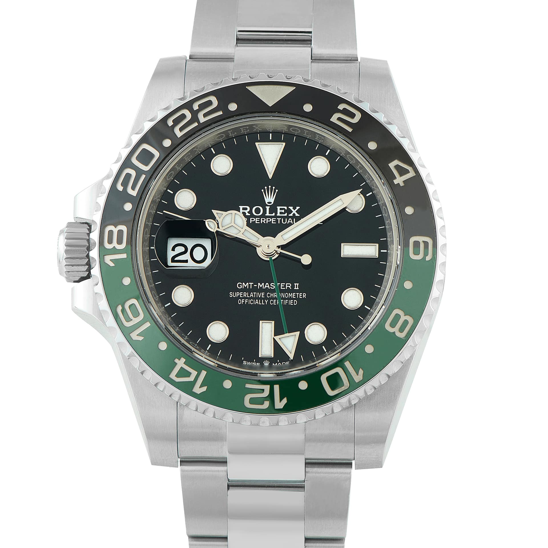 Rolex GMT-Master II Left-Hand Sprite Oystersteel Watch 126720VTNR