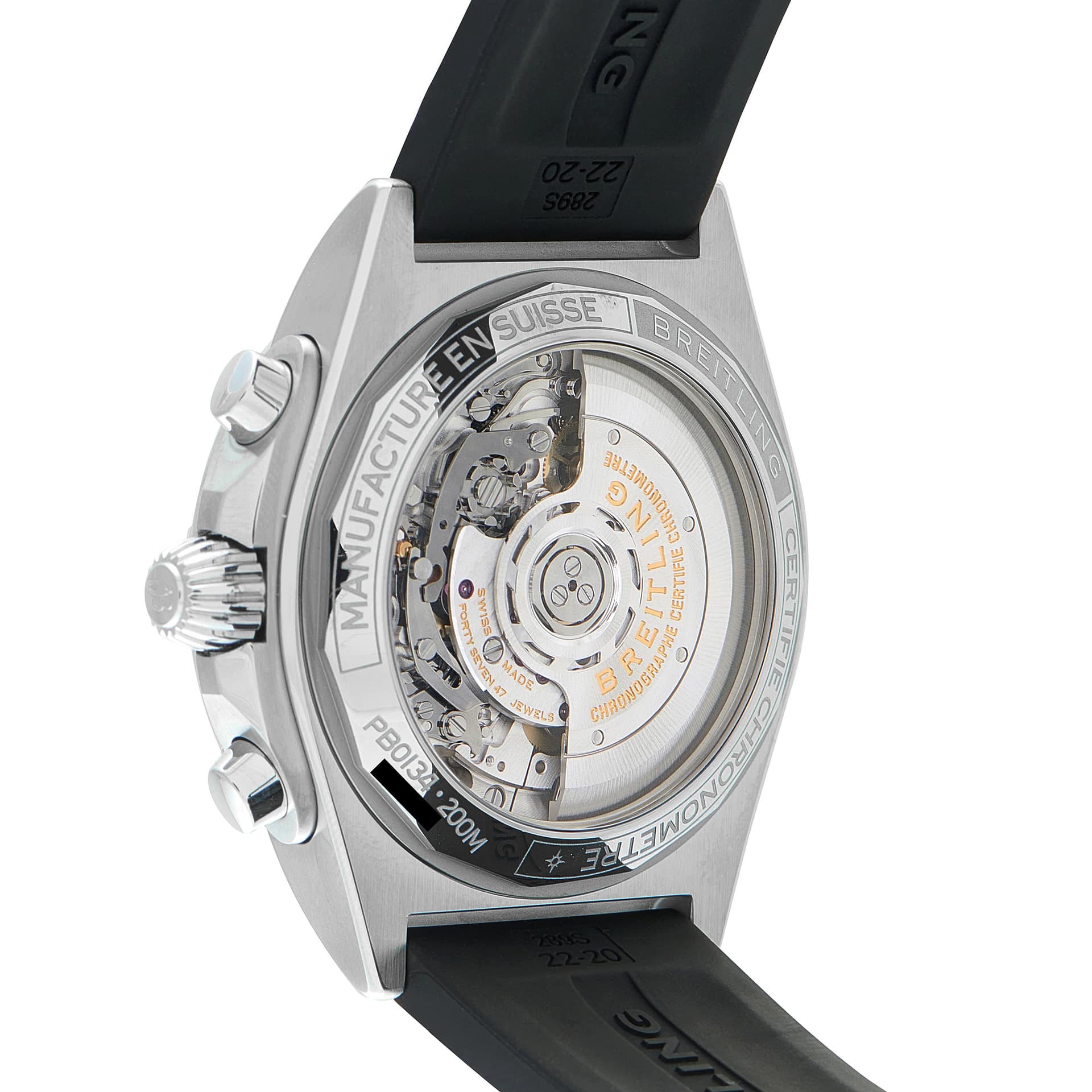 Breitling Chronomat B01 42 Ice Blue Dial Steel Watch PB0134101C1S2