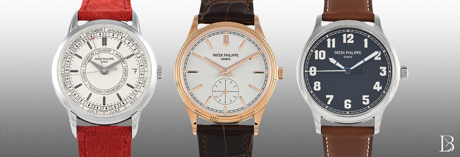 Three very different Patek Philippe Calatrava references